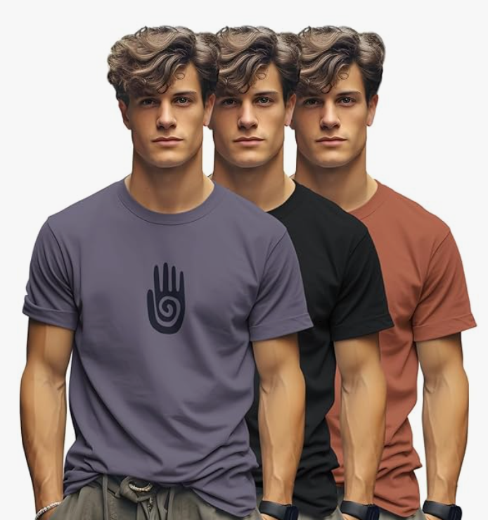 GUISE Men's Premium Cotton T-Shirt Pack of 3 - Image 8