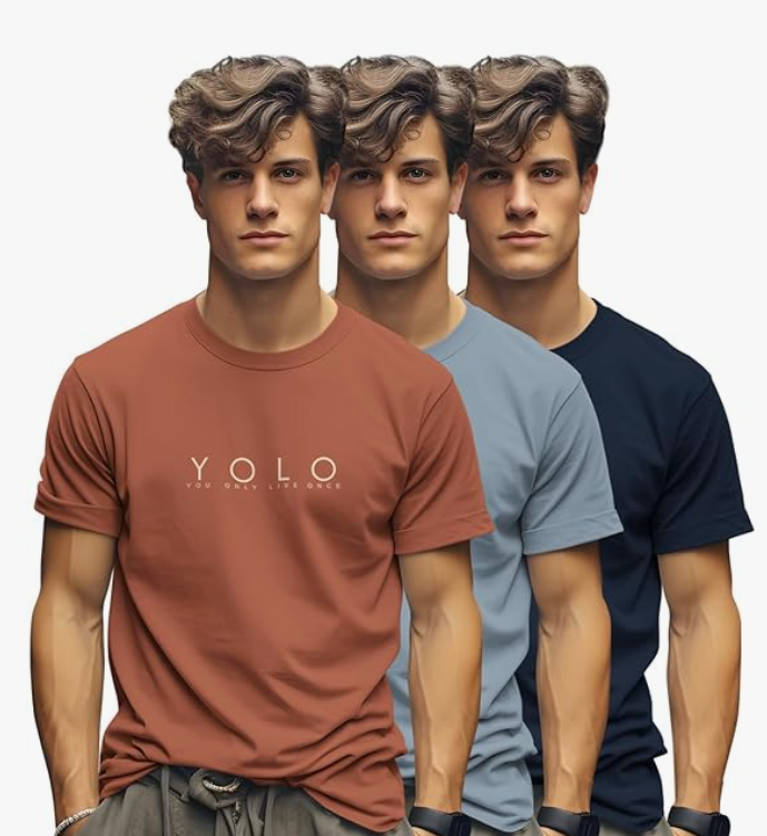 GUISE Men's Premium Cotton T-Shirt Pack of 3 - Image 9